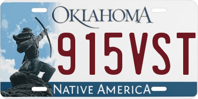 OK license plate 915VST