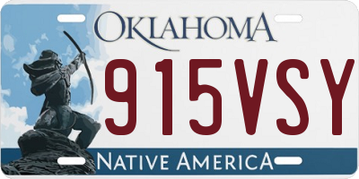 OK license plate 915VSY