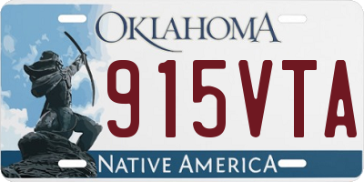 OK license plate 915VTA