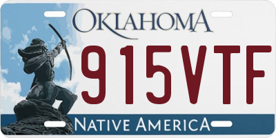 OK license plate 915VTF