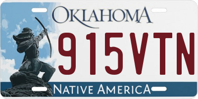 OK license plate 915VTN