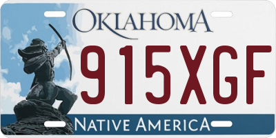 OK license plate 915XGF