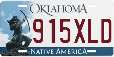 OK license plate 915XLD