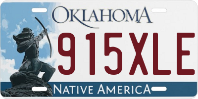 OK license plate 915XLE