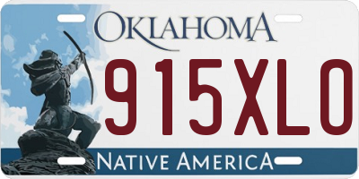OK license plate 915XLO