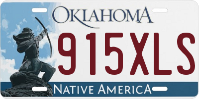 OK license plate 915XLS