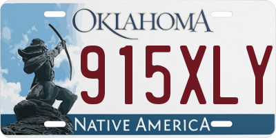 OK license plate 915XLY