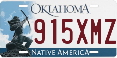 OK license plate 915XMZ