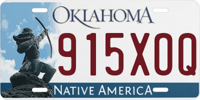 OK license plate 915XOQ