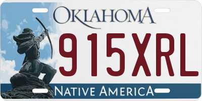 OK license plate 915XRL