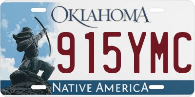 OK license plate 915YMC