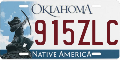 OK license plate 915ZLC