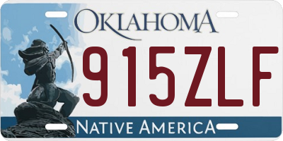OK license plate 915ZLF