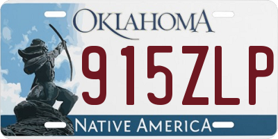 OK license plate 915ZLP