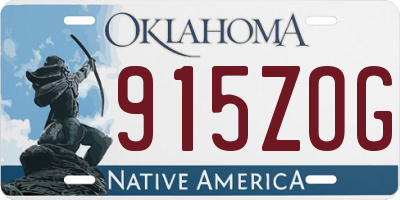 OK license plate 915ZOG