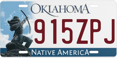 OK license plate 915ZPJ