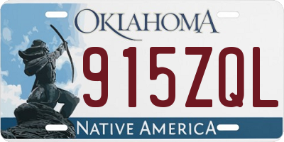 OK license plate 915ZQL