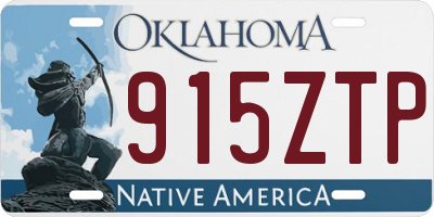 OK license plate 915ZTP