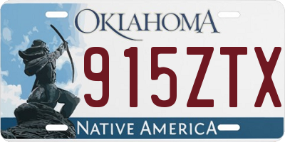 OK license plate 915ZTX