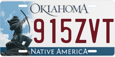 OK license plate 915ZVT