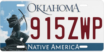 OK license plate 915ZWP