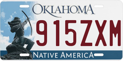 OK license plate 915ZXM