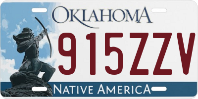 OK license plate 915ZZV