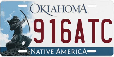 OK license plate 916ATC