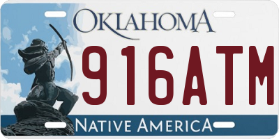 OK license plate 916ATM
