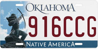OK license plate 916CCG