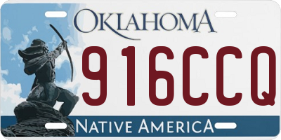 OK license plate 916CCQ