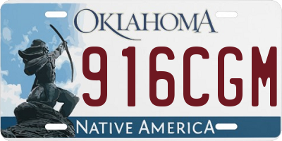 OK license plate 916CGM