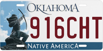 OK license plate 916CHT