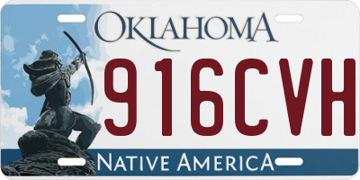 OK license plate 916CVH