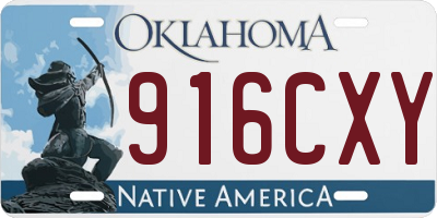 OK license plate 916CXY
