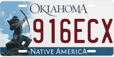 OK license plate 916ECX