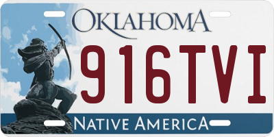 OK license plate 916TVI