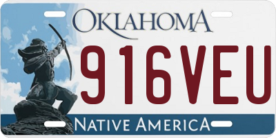 OK license plate 916VEU