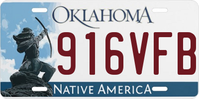 OK license plate 916VFB