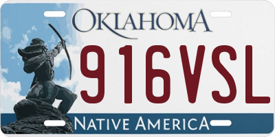 OK license plate 916VSL
