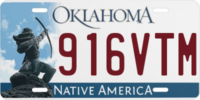 OK license plate 916VTM