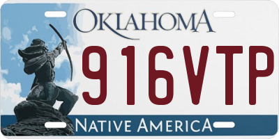 OK license plate 916VTP