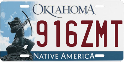 OK license plate 916ZMT
