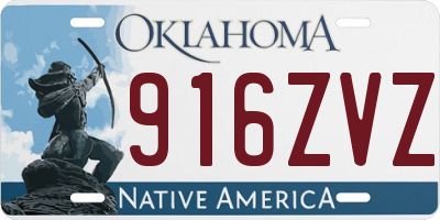 OK license plate 916ZVZ