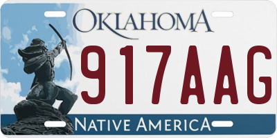 OK license plate 917AAG