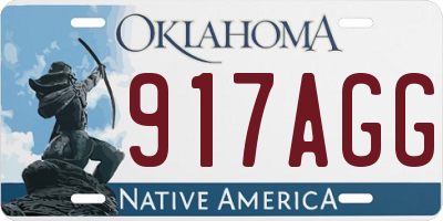 OK license plate 917AGG