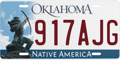 OK license plate 917AJG