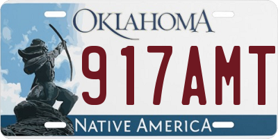 OK license plate 917AMT