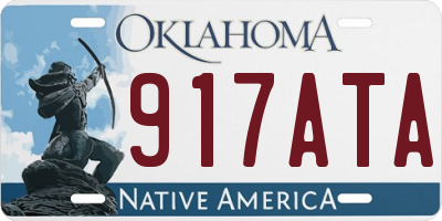 OK license plate 917ATA