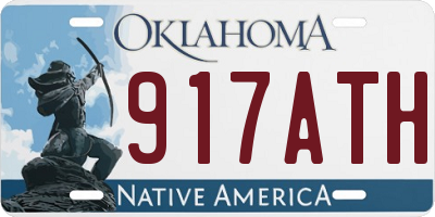 OK license plate 917ATH